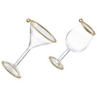 ZÁVESNÁ DEKORÁCIA POHÁR - Lifestyle, plast (6,0/6,0/9,5cm)