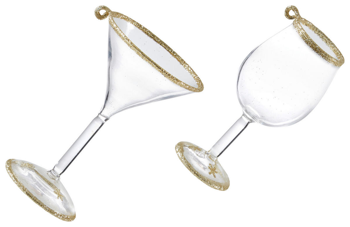 ZÁVESNÁ DEKORÁCIA POHÁR - Lifestyle, plast (6,0/6,0/9,5cm)