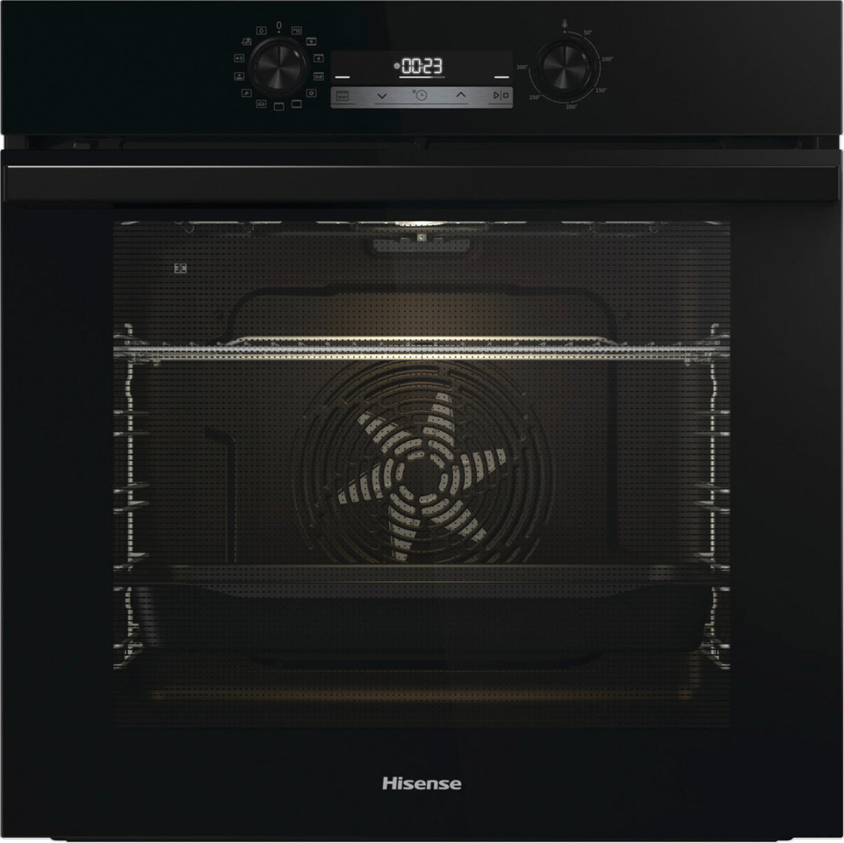 EINBAUBACKOFEN BI64211SEPBG  - Schwarz, Basics, Glas/Metall (59,5/59,5/56,4cm) - Hisense