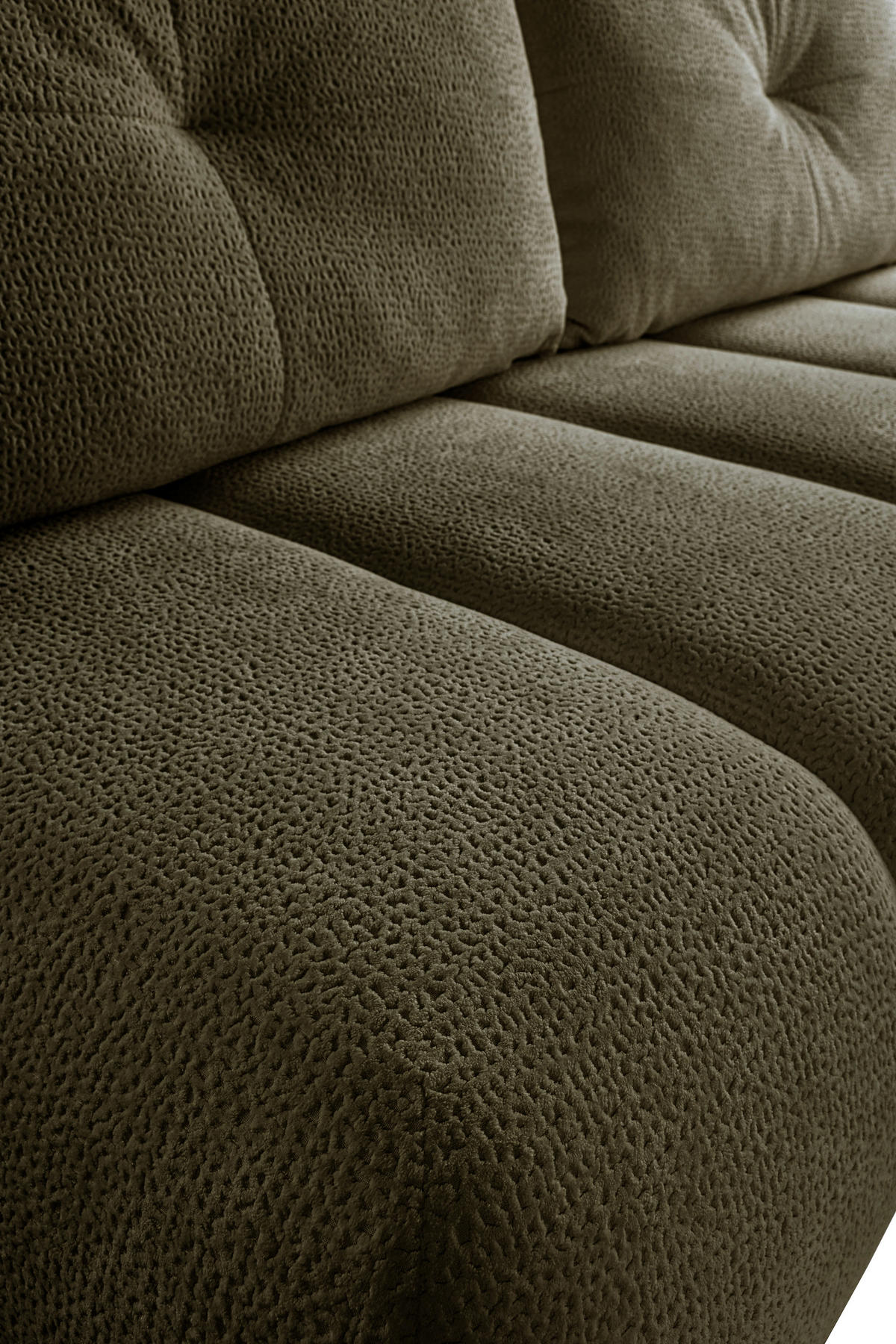 SCHLAFSOFA in Holz, Textil, Holzwerkstoff Olivgrün  - Creme/Schwarz, Design, Holz/Holzwerkstoff (209/100/103cm) - MID.YOU