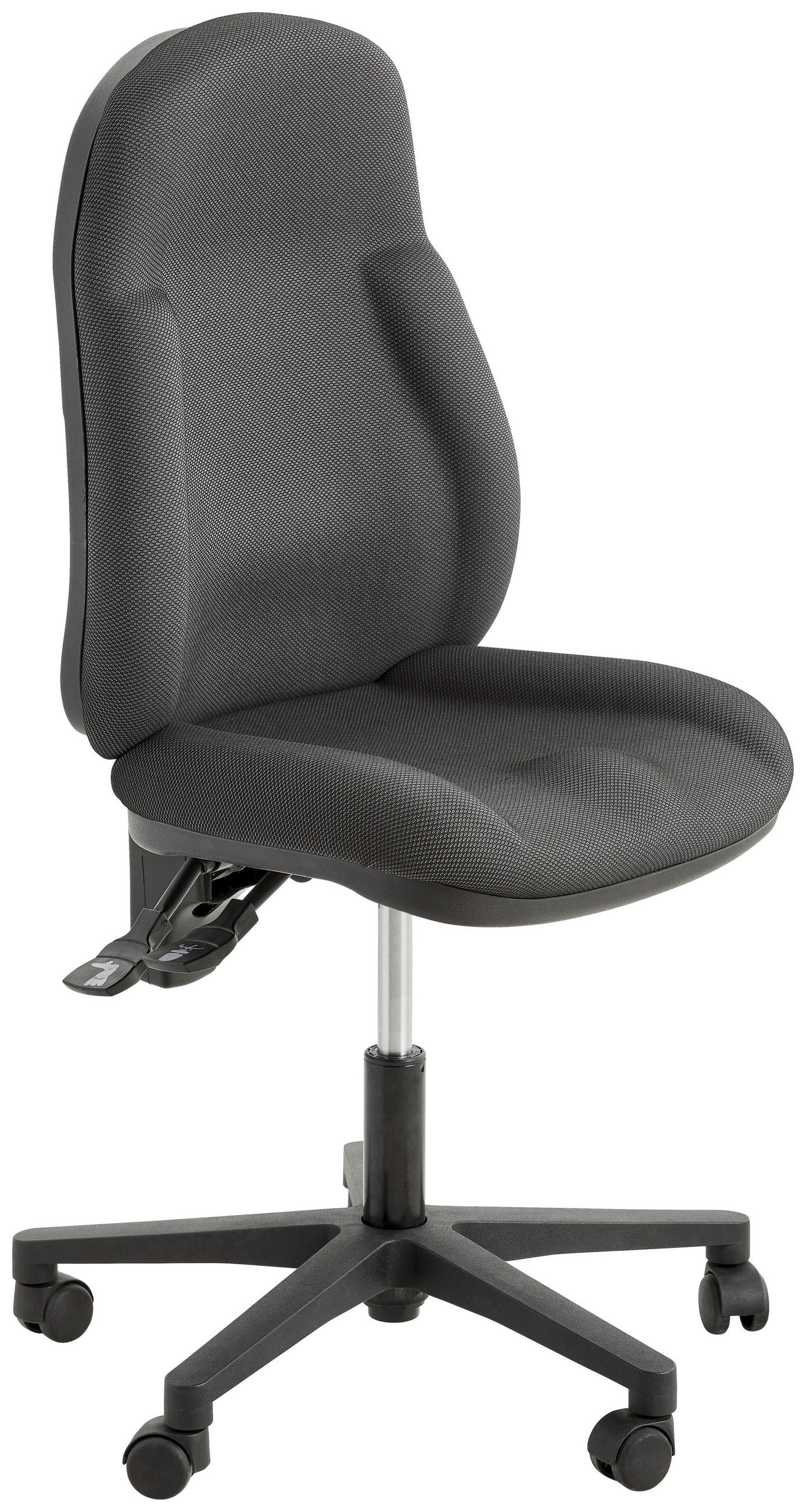 DREHSTUHL Anthrazit  - Anthrazit, Basics, Kunststoff/Textil (46/100-118/45cm) - Topstar