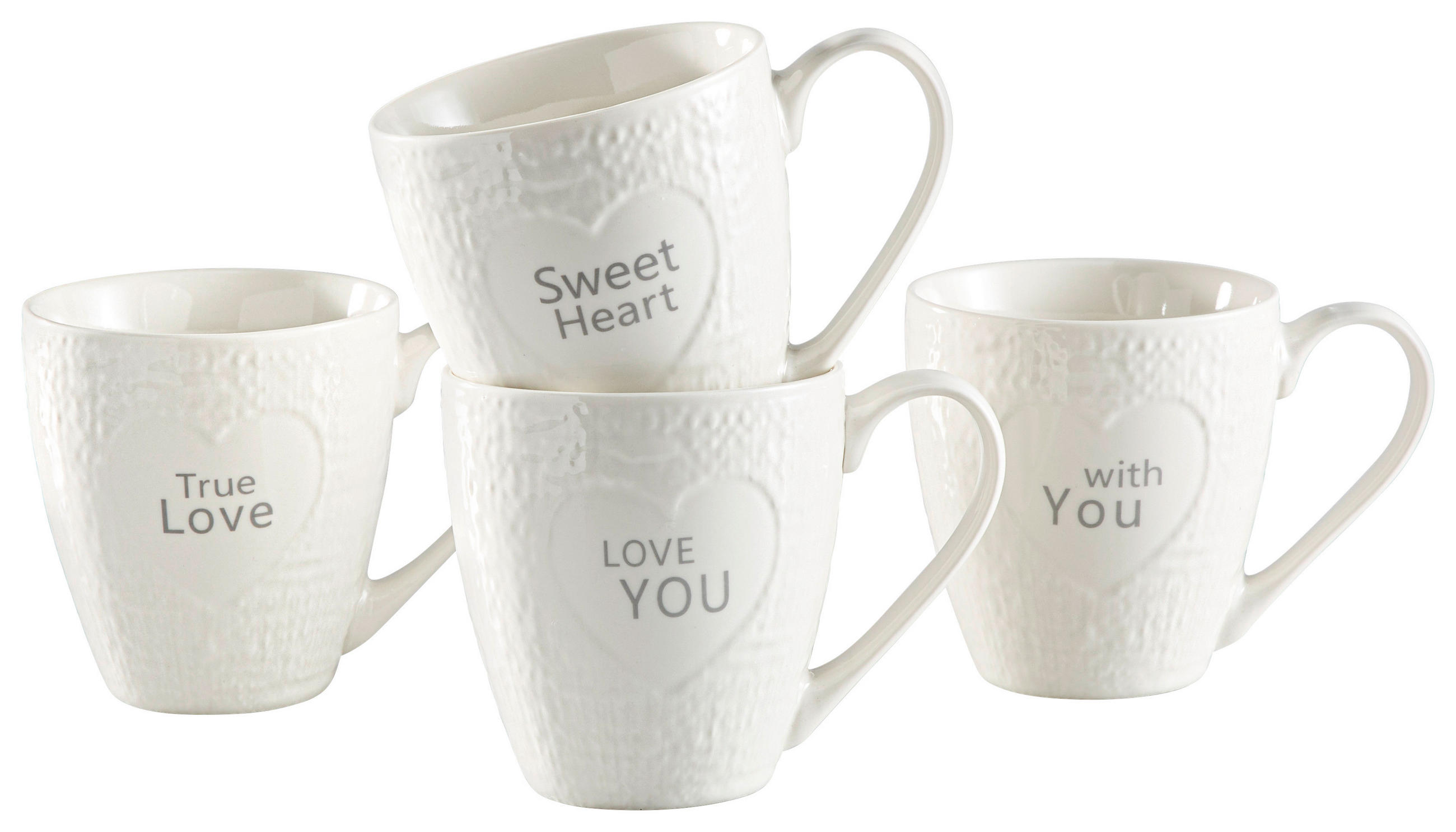 CANĂ PENTRU CAFEA 530 ml  - alb, Trend, ceramică (10,3/11,3cm) - Landscape