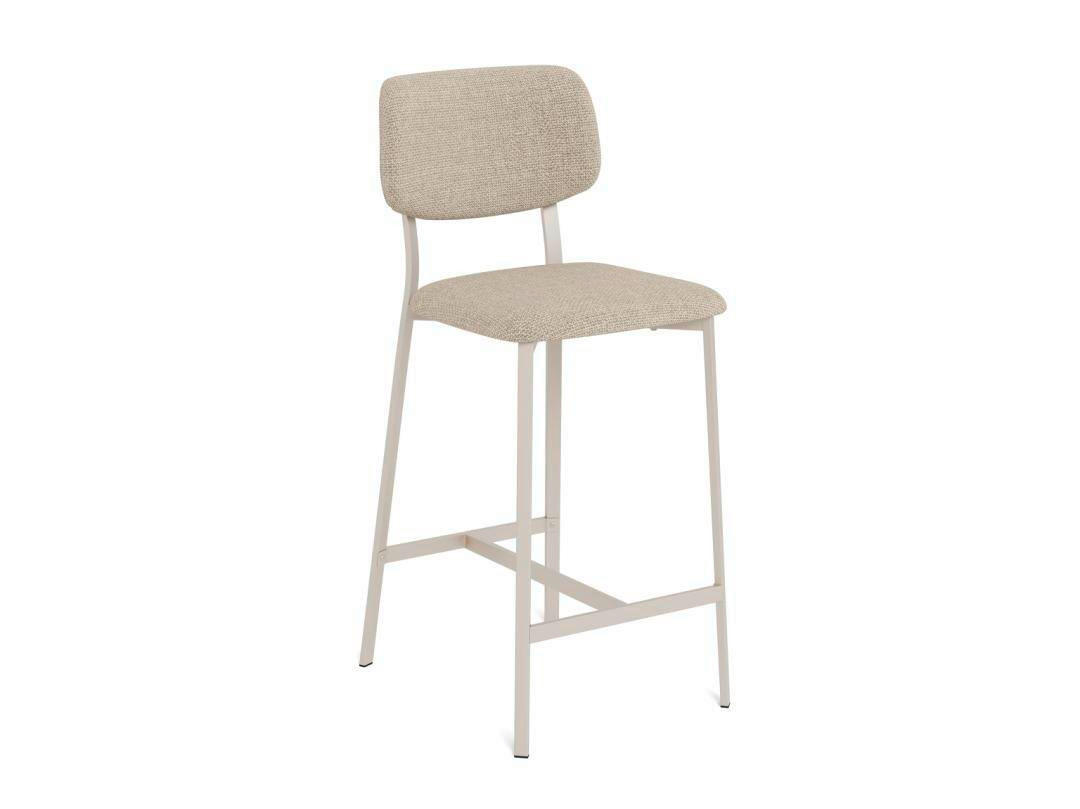 BARHOCKER in Beige  - Beige, KONVENTIONELL, Textil/Metall (40/98/48cm) - MID.YOU