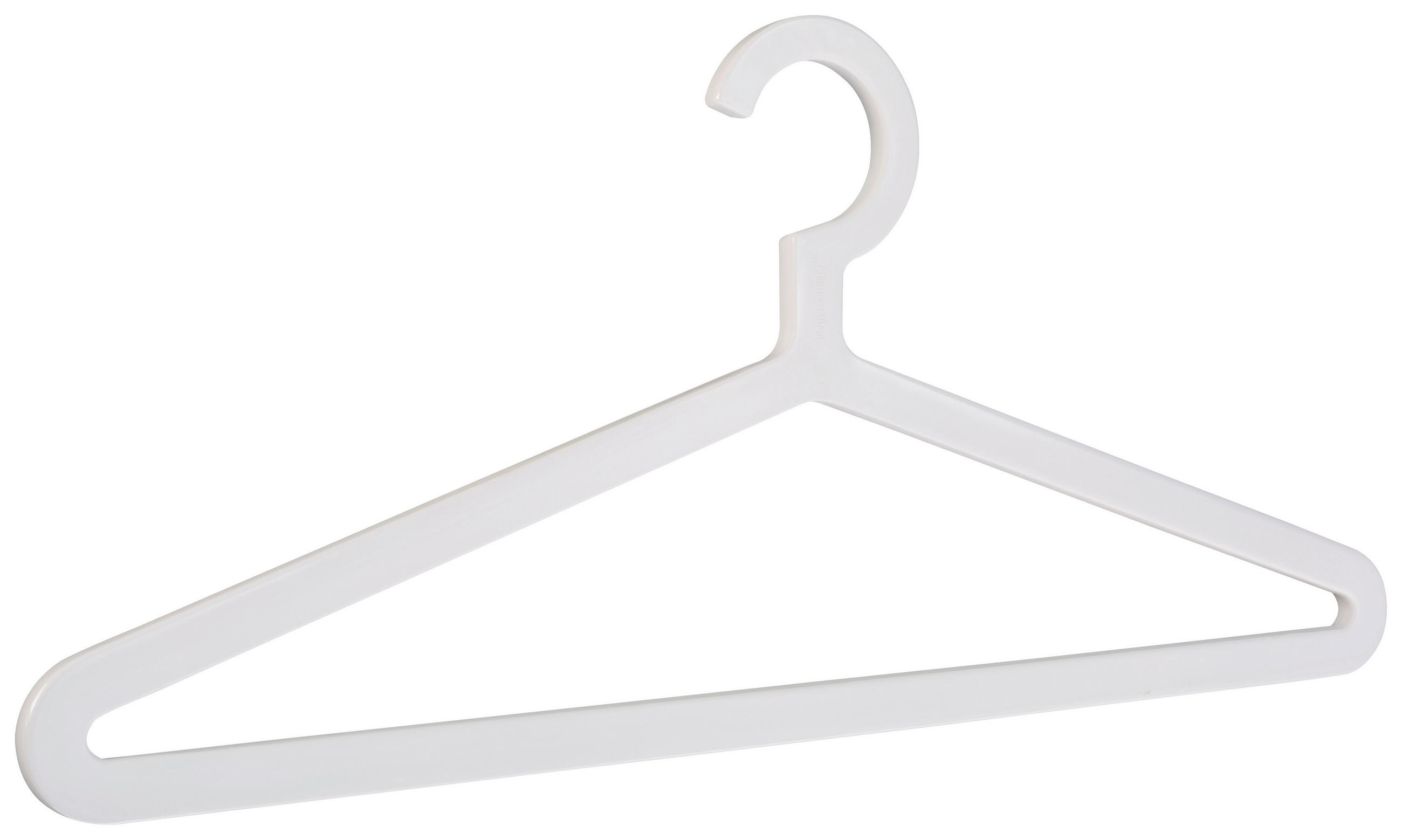 KLEIDERBÜGEL 44 cm Kunststoff  - Weiß, Design, Kunststoff (44cm)