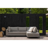 LOUNGEGARNITUR  262/246 cm  Aluminium  - Taupe, MODERN, Textil/Metall (262/246cm) - Livetastic