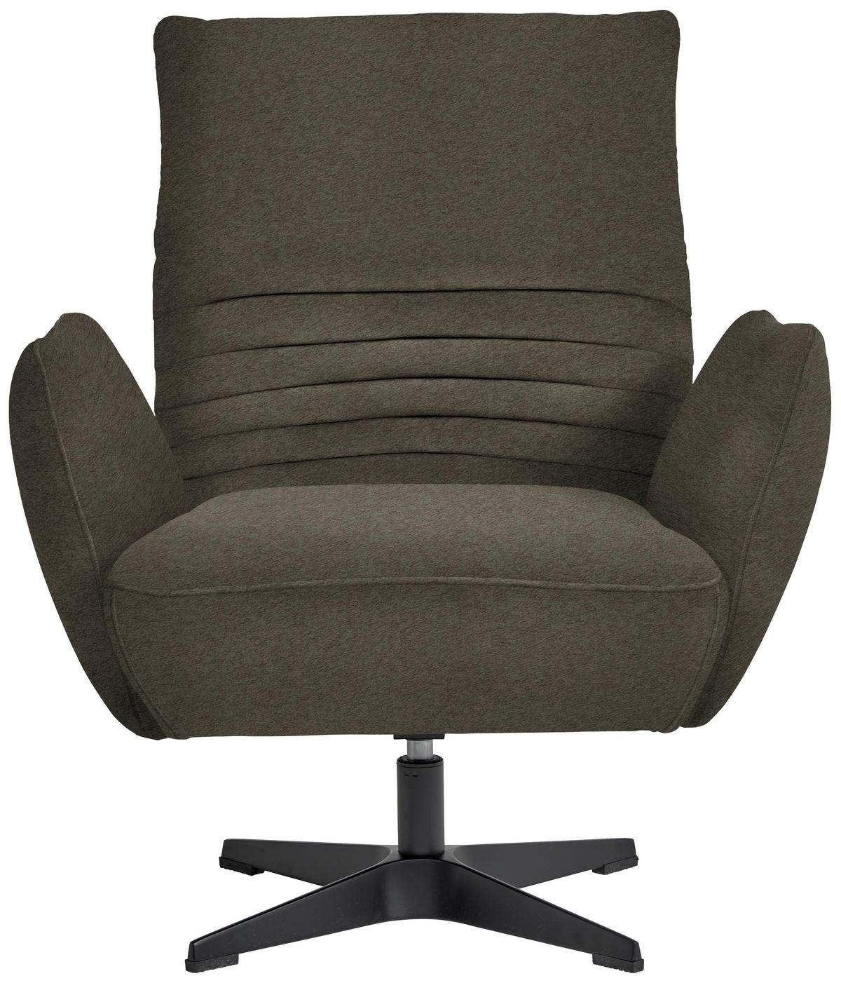 SESSEL in Teddystoff Dunkelbraun  - Dunkelbraun/Schwarz, Design, Textil/Metall (60/94/86cm) - Dieter Knoll