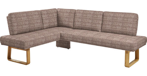 ECKBANK 174/240 cm in Braun, Eichefarben - Eichefarben/Braun, Design, Holz/Textil (174/240cm) - Dieter Knoll