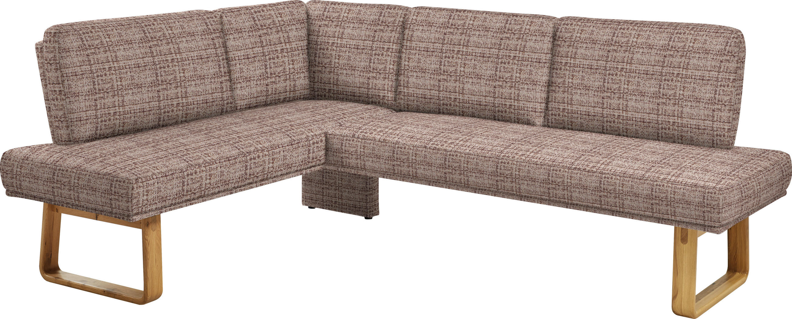 ECKBANK 174/240 cm  in Braun, Eichefarben  - Eichefarben/Braun, Design, Holz/Textil (174/240cm) - Dieter Knoll