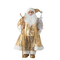 WEIHNACHTSMANN - Goldfarben, Basics, Kunststoff/Textil (44/30/90cm)
