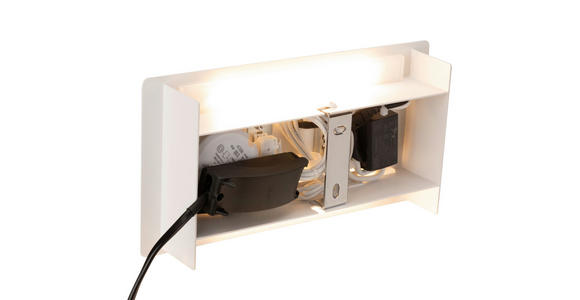 LED-WANDLEUCHTE LANCASTER - Weiß, Basics, Metall (23/9-16/12cm) - Novel