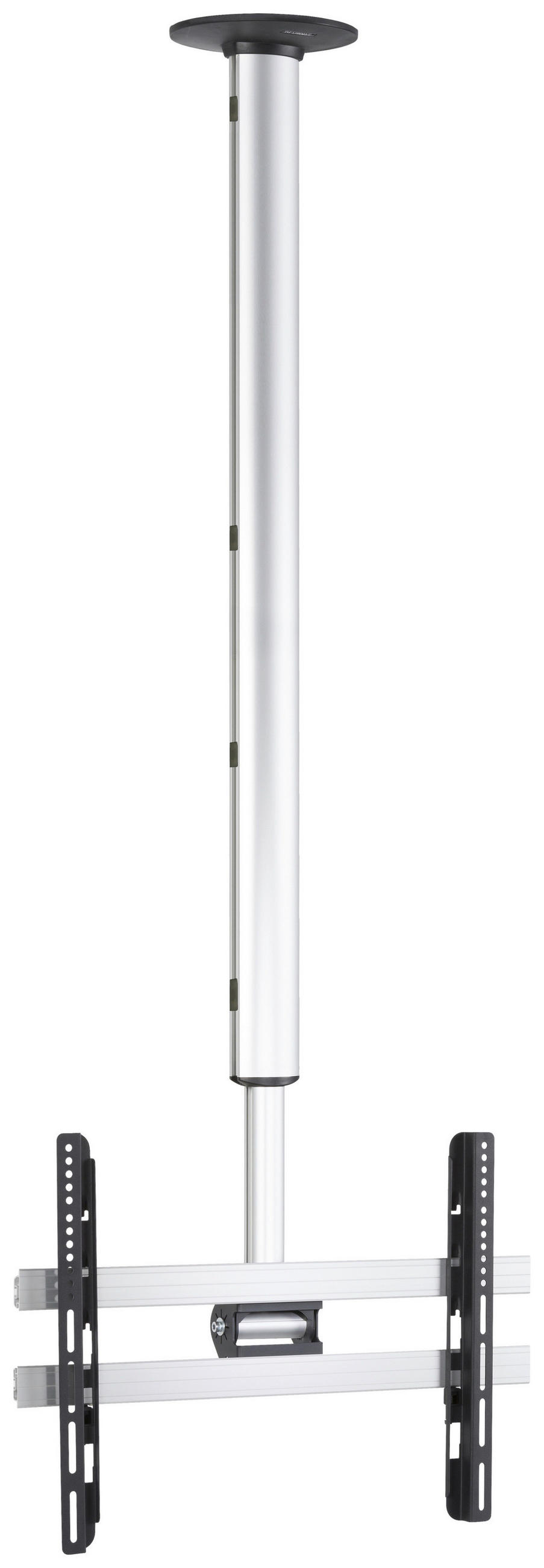 TV-HALTERUNG in Schwarz, Silberfarben  - Silberfarben/Schwarz, MODERN, Metall (62/200/19cm) - MID.YOU