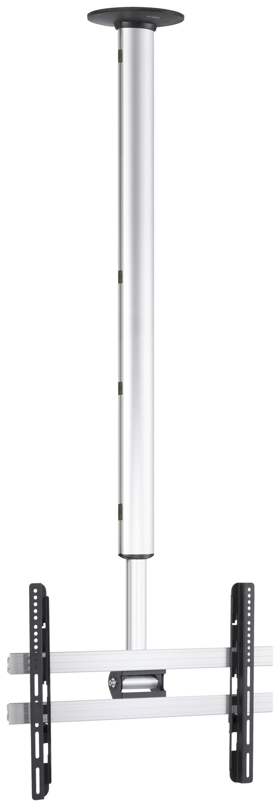 TV-HALTERUNG in Schwarz, Silberfarben  - Silberfarben/Schwarz, MODERN, Metall (62/200/19cm) - MID.YOU