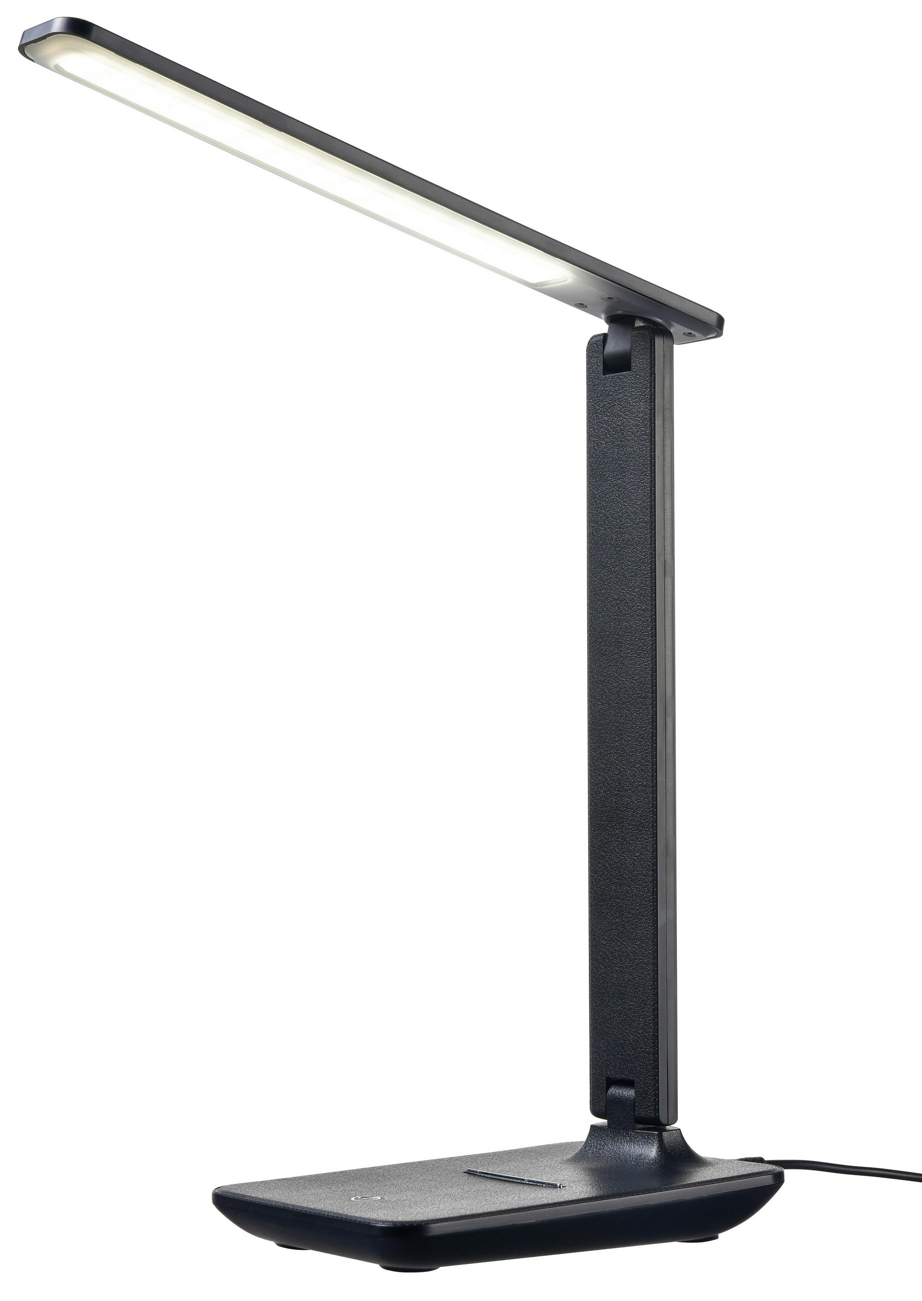 LED LAMPA NA PÍSACÍ STÔL, dotykový stmievač, 35 cm - čierna, Basics, plast (35cm) - Novel