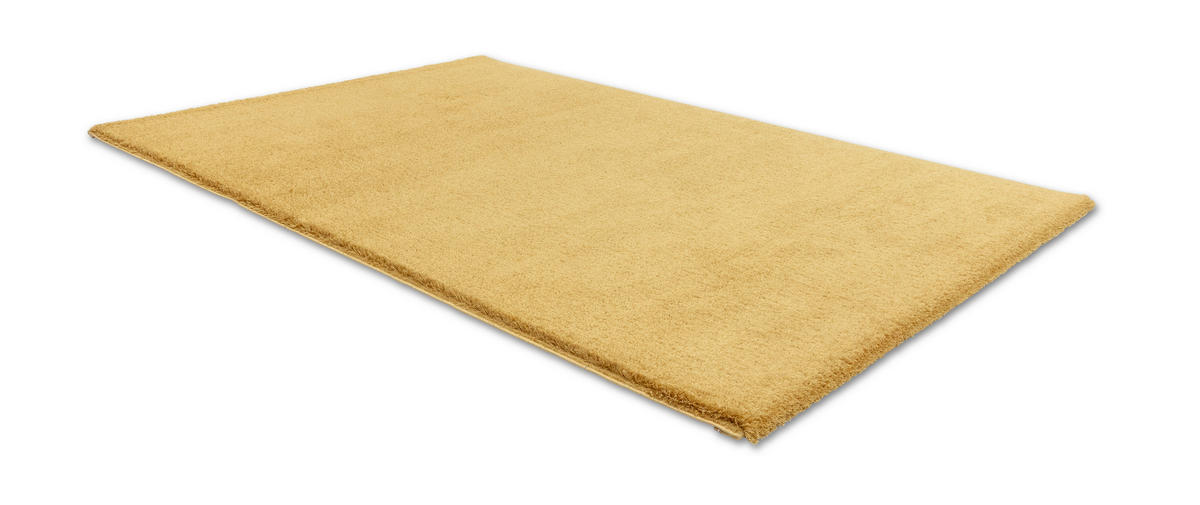 HOCHFLORTEPPICH 80/150 cm Salerno Goldfarben  - Goldfarben, Basics, Textil (80/150cm) - Novel