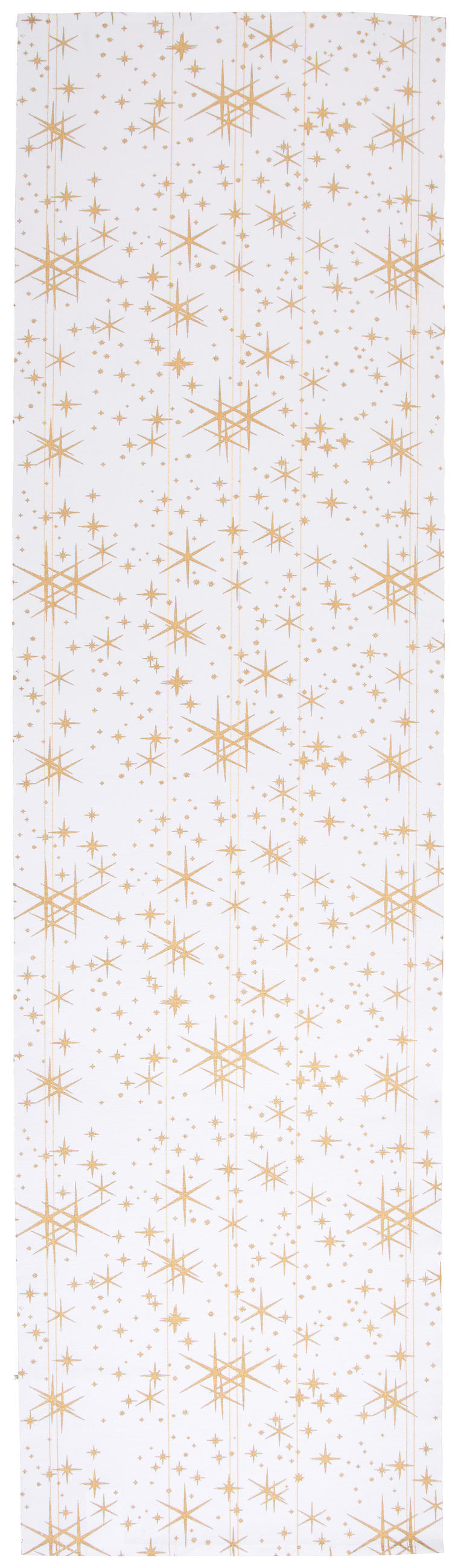 TRAVERSĂ DE MASĂ 40/150 cm   - alb/auriu, Design, textil (40/150cm) - X-Mas