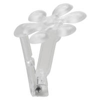 TISCHTUCHKLAMMER Kunststoff Klar 6/6 cm  - Klar, Basics, Kunststoff (6/6cm)