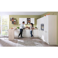 KUHINJA PO MERI - magnolija/barve hrasta, Design, leseni material - Moderano