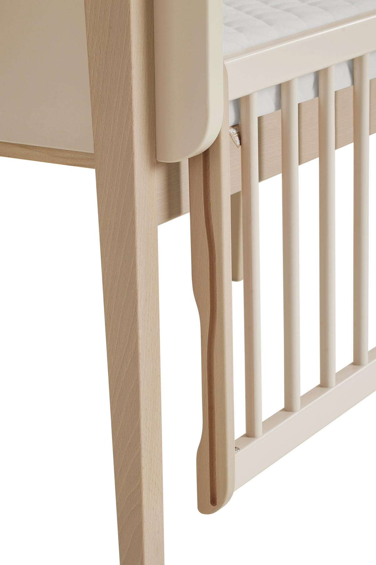 BEISTELLBETT Little Cloud  99,40/109,70/56,90 cm  - Weiß, Basics, Holzwerkstoff (99,40/109,70/56,90cm) - Paidi