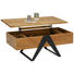 COUCHTISCH in Holz, Metall 115/60/45 cm - Schwarz/Akaziefarben, MODERN, Holz/Metall (115/60/45cm) - Landscape COUCHTISCH in Holz, Metall 115/60/45 cm - Schwarz/Akaziefarben, MODERN, Holz/Metall (115/60/45cm) - Landscape