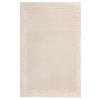 HANDWEBTEPPICH 200/290 cm BOBBLE WOOL BORDER Creme  - Creme, Trend, Textil (200/290cm)