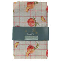 TISCHLÄUFER Peaches  - Orange/Weiß, Basics, Kunststoff (25,00/15,00/33,00cm)
