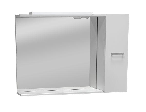 ELEMENT S OGLEDALOM  bijela  - bijela, Design, drvo (70/60/25cm) - Xora