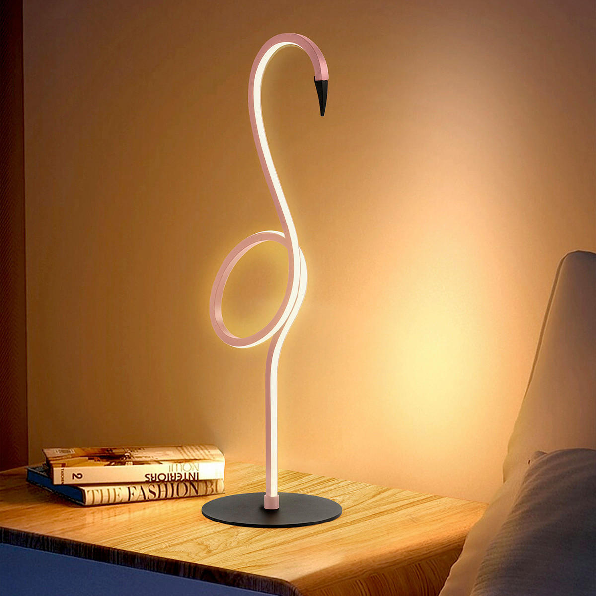 LED-TISCHLEUCHTE - Pink, Trend, Kunststoff/Metall (15/50cm) - Elstead Lighting