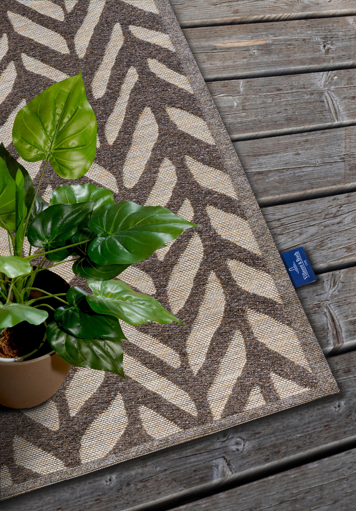 OUTDOORTEPPICH 200/290 cm Kollektion 1883 Beige, Cappuccino  - Beige/Cappuccino, Design, Kunststoff/Textil (200/290cm) - Villeroy & Boch