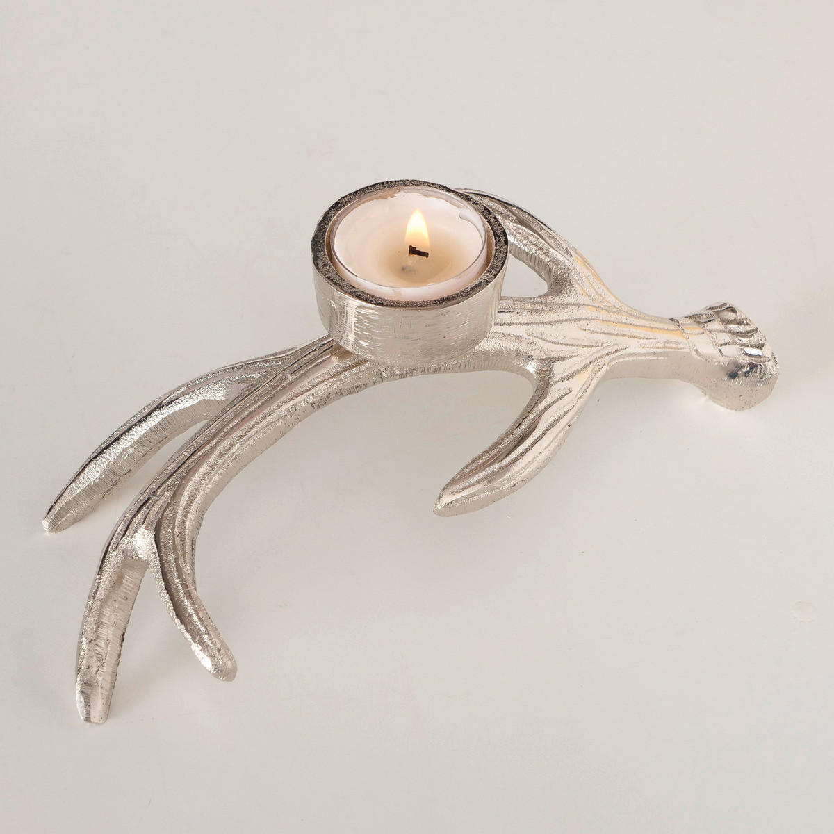 TEELICHTHALTER - Silberfarben, Basics, Metall (21/10/8cm)