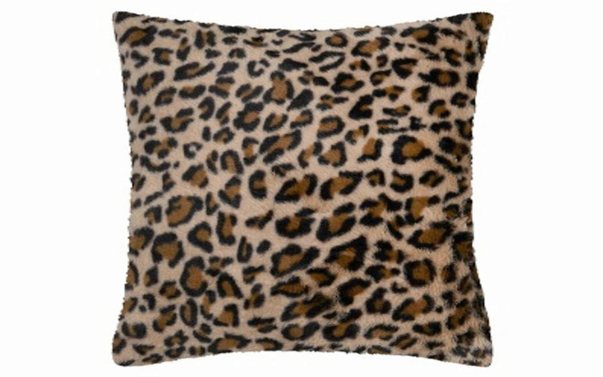 UKRASNI JASTUČIĆ   COZY  - smeđa/crna, Basics, tekstil (45/45cm)