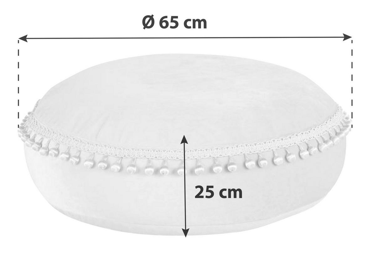 TABURETKA „PUFF“, 65/25/65 cm - bronzová, Lifestyle, textil (65/25/65cm) - Livetastic