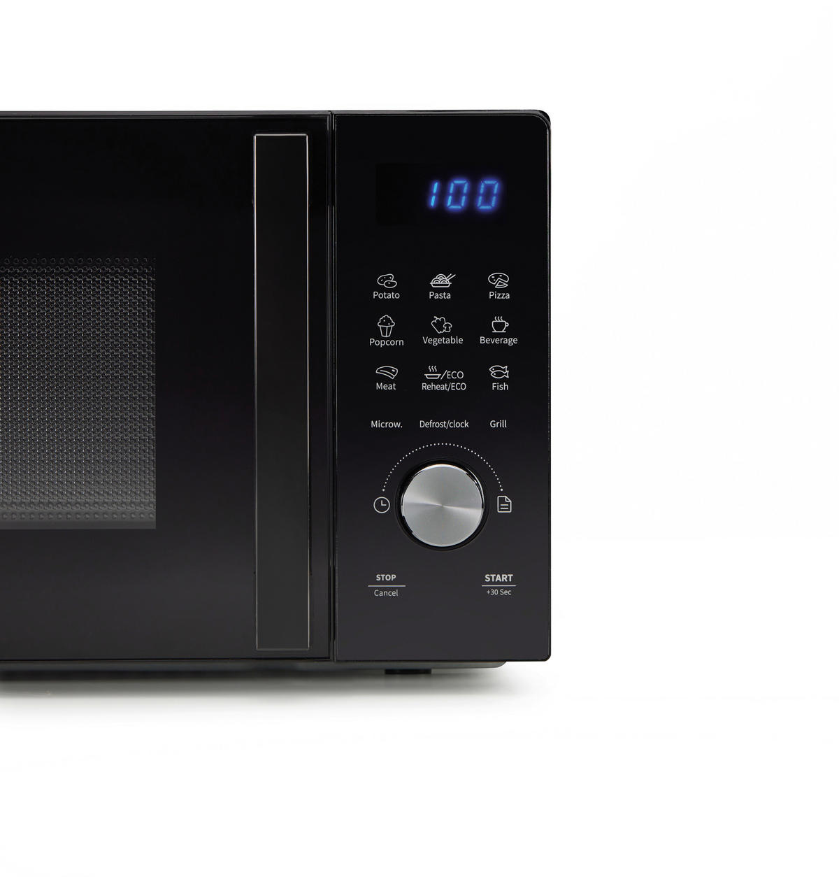 MIKROWELLE H20MOBSD1HG  - Schwarz, MODERN, Glas/Kunststoff (45,5/26,1/32,6cm) - Hisense