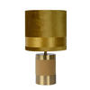 TISCHLEUCHTE EXTRAVAGANZA FRIZZLE 18/32 cm   - Gelb/Goldfarben, Design, Textil/Metall (18/32cm) - Lucide