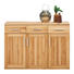 KOMMODE Kernbuche teilmassiv Buchefarben - Buchefarben/Alufarben, Design, Holz/Holzwerkstoff (125/88/38cm) - Carryhome