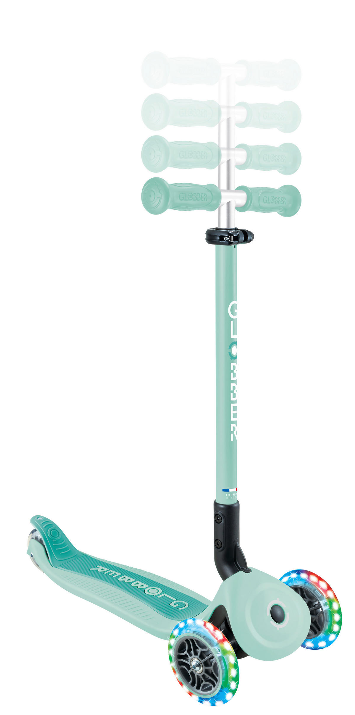 LAUFRAD GO-UP ACTIVE LIGHTS 360  - Mintgrün, Basics, Kunststoff/Metall (67/29/100cm) - GLOBBER