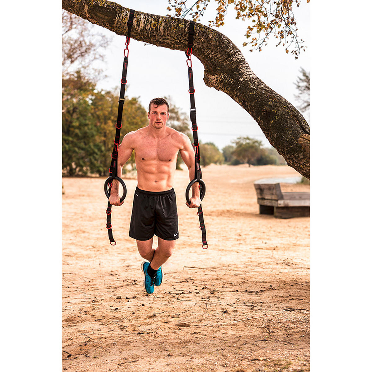 FITNESS-SET - Rot/Schwarz, KONVENTIONELL, Kunststoff/Metall (34,5/26/26,5cm)