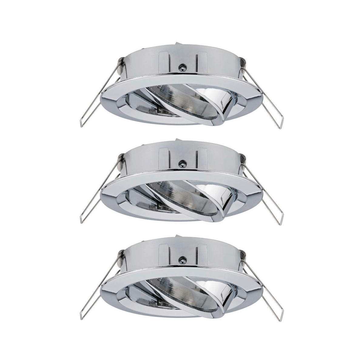 DECKENLEUCHTE 8,4 cm  - Chromfarben/Alufarben, Basics, Metall (8,4cm) - Paulmann