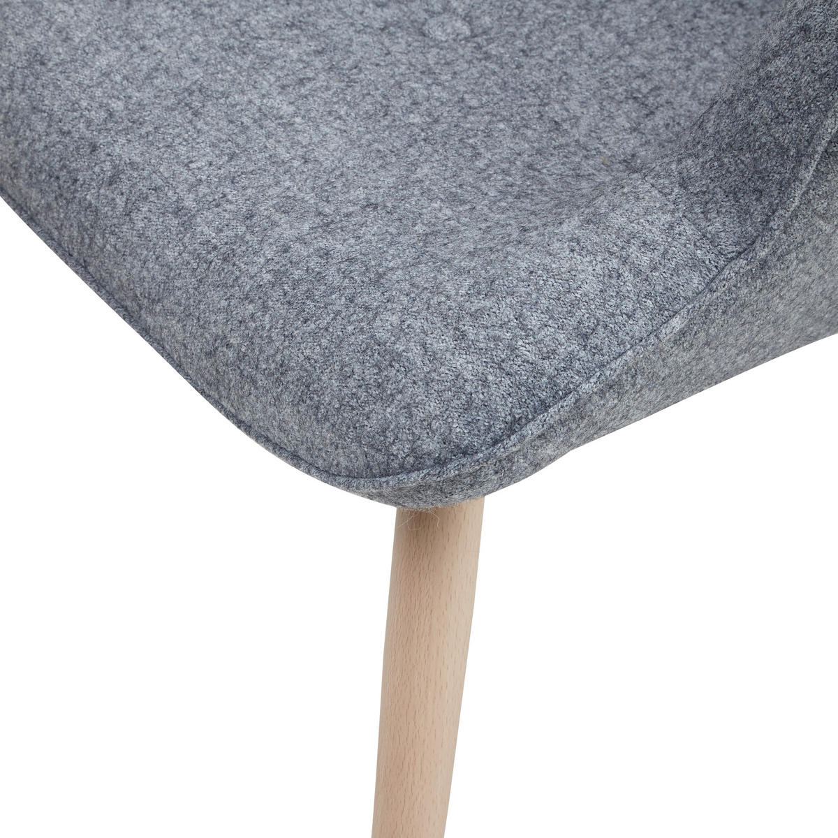SESSEL in Webstoff Grau  - Eichefarben/Grau, MODERN, Textil/Metall (80/92/99cm) - Livetastic