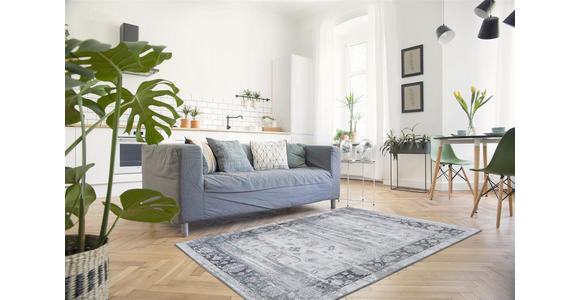 FLACHWEBETEPPICH 120/180 cm Galaxy 1225 Grau / Blau Blau, Grau  - Blau/Grau, Basics, Textil (120/180cm) - Novel