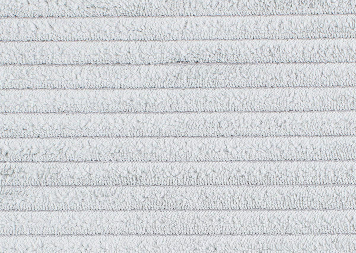 WOHNLANDSCHAFT Grau Cord  - Chromfarben/Grau, KONVENTIONELL, Kunststoff/Textil (180/376/180cm) - Carryhome