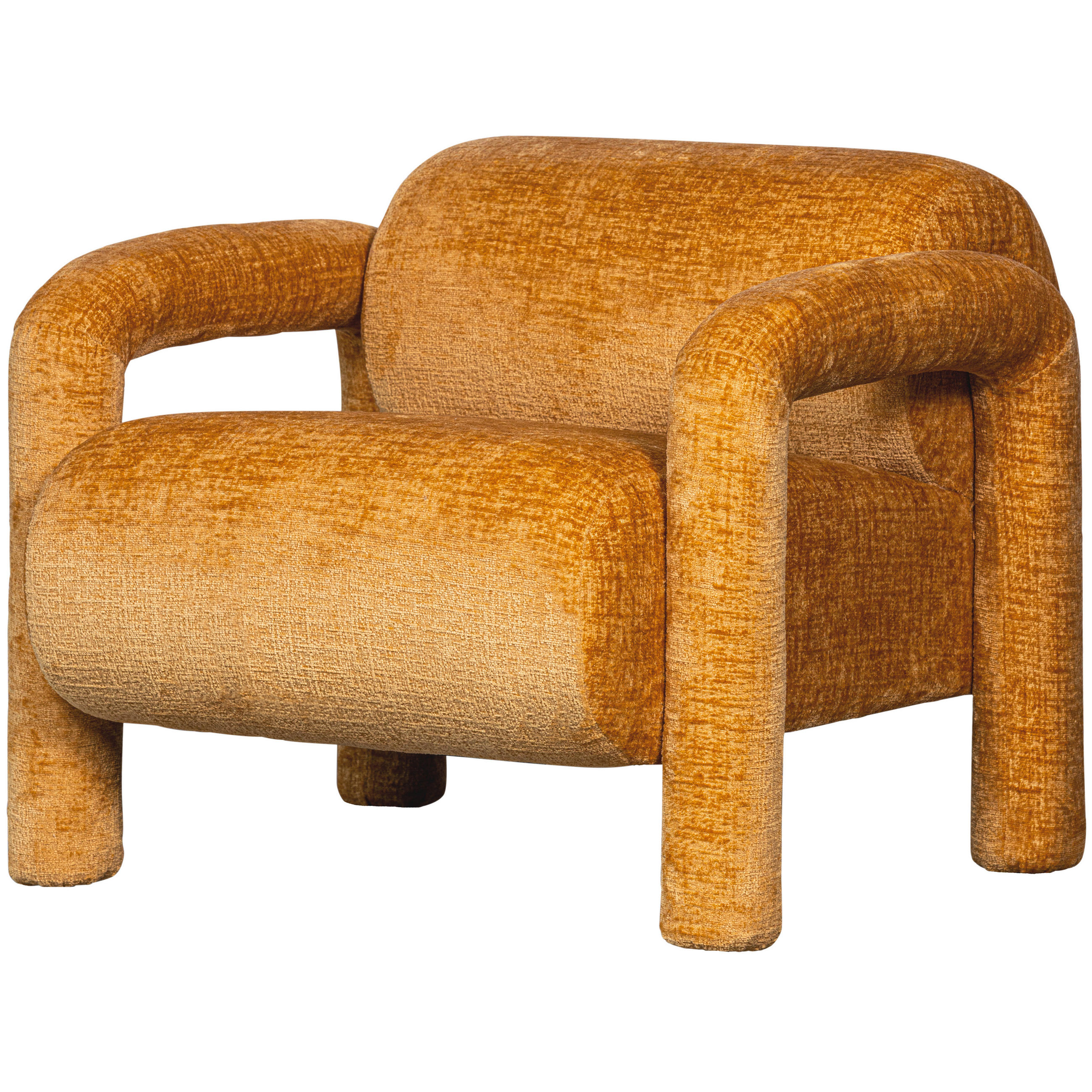 SESSEL in Samt Goldfarben  - Goldfarben, Design, Textil (76/65/82cm) - Livetastic