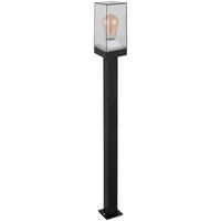 WEGELEUCHTE - Klar/Schwarz, Basics, Kunststoff/Metall (10/10/100cm) - Globo
