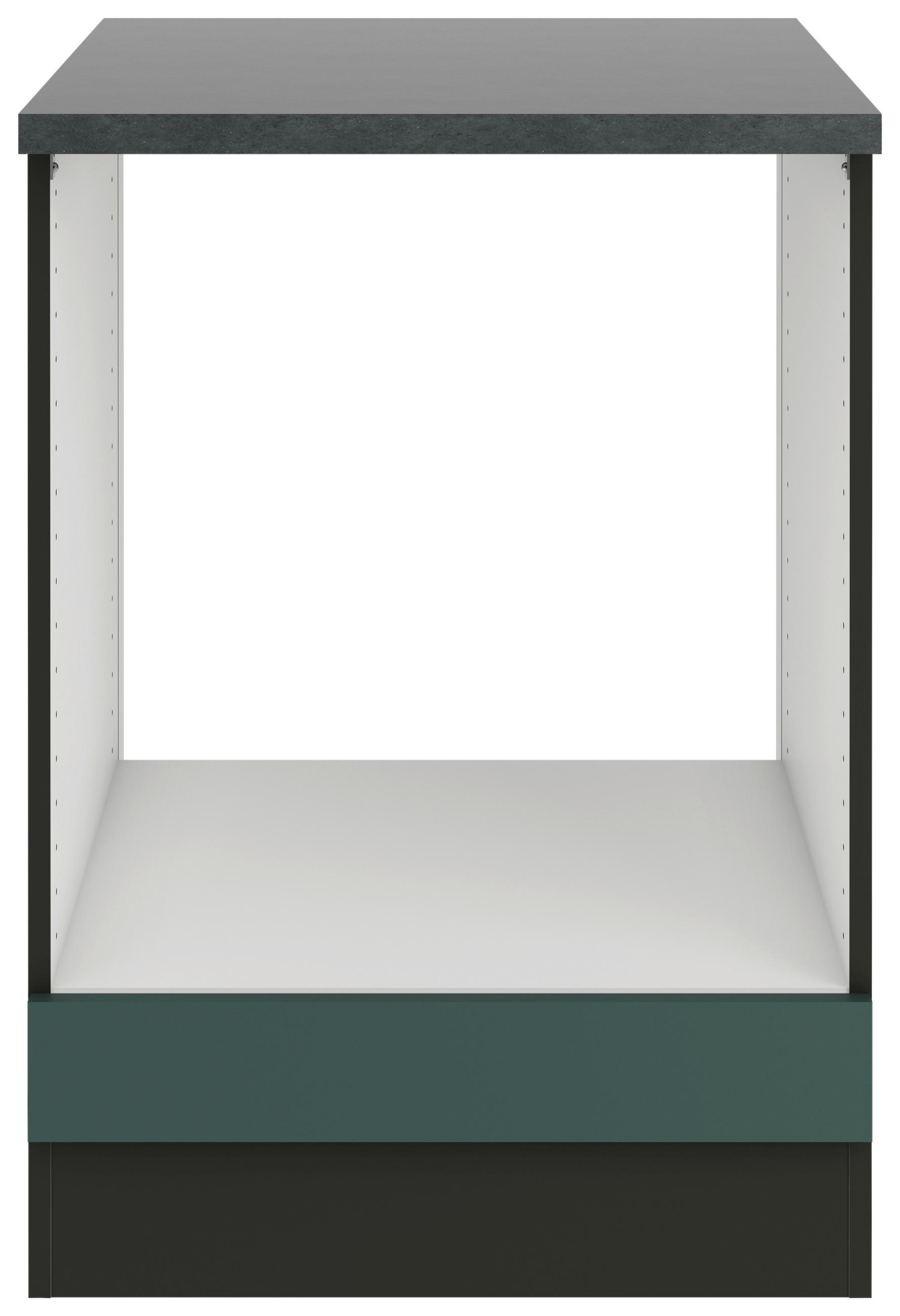 HERDUMBAUSCHRANK 60/84,8/60 cm  in Akaziefarben, Dunkelgrün  - Dunkelgrün/Anthrazit, Basics, Holzwerkstoff (60/84,8/60cm) - Optifit