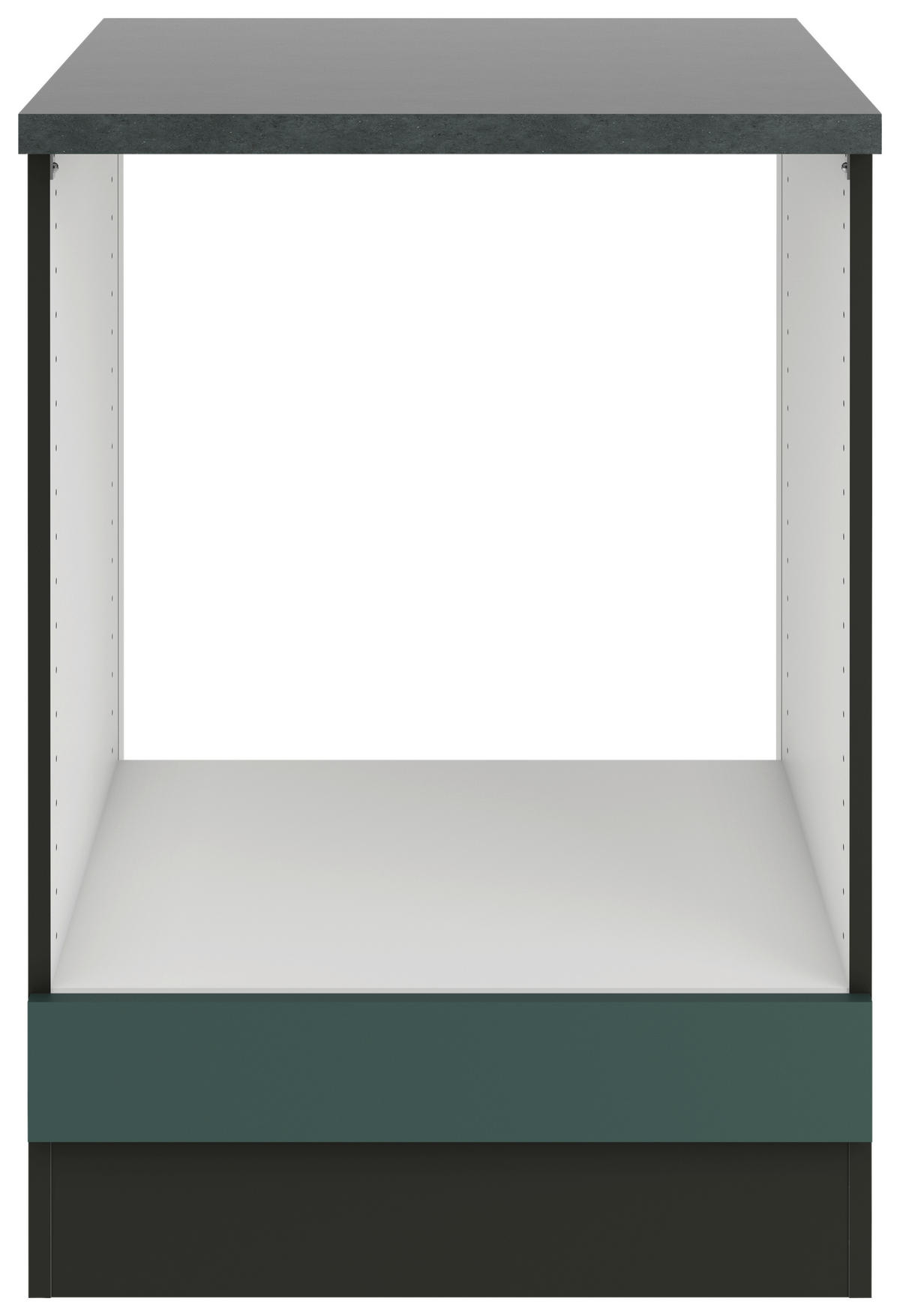 HERDUMBAUSCHRANK 60/84,8/60 cm  in Akaziefarben, Dunkelgrün  - Dunkelgrün/Anthrazit, Basics, Holzwerkstoff (60/84,8/60cm) - Optifit