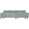 ECKSOFA  in Chenille Hellgrau  222/279 cm  - Hellgrau/Schwarz, KONVENTIONELL, Kunststoff/Textil (222/279cm) - Hom`in