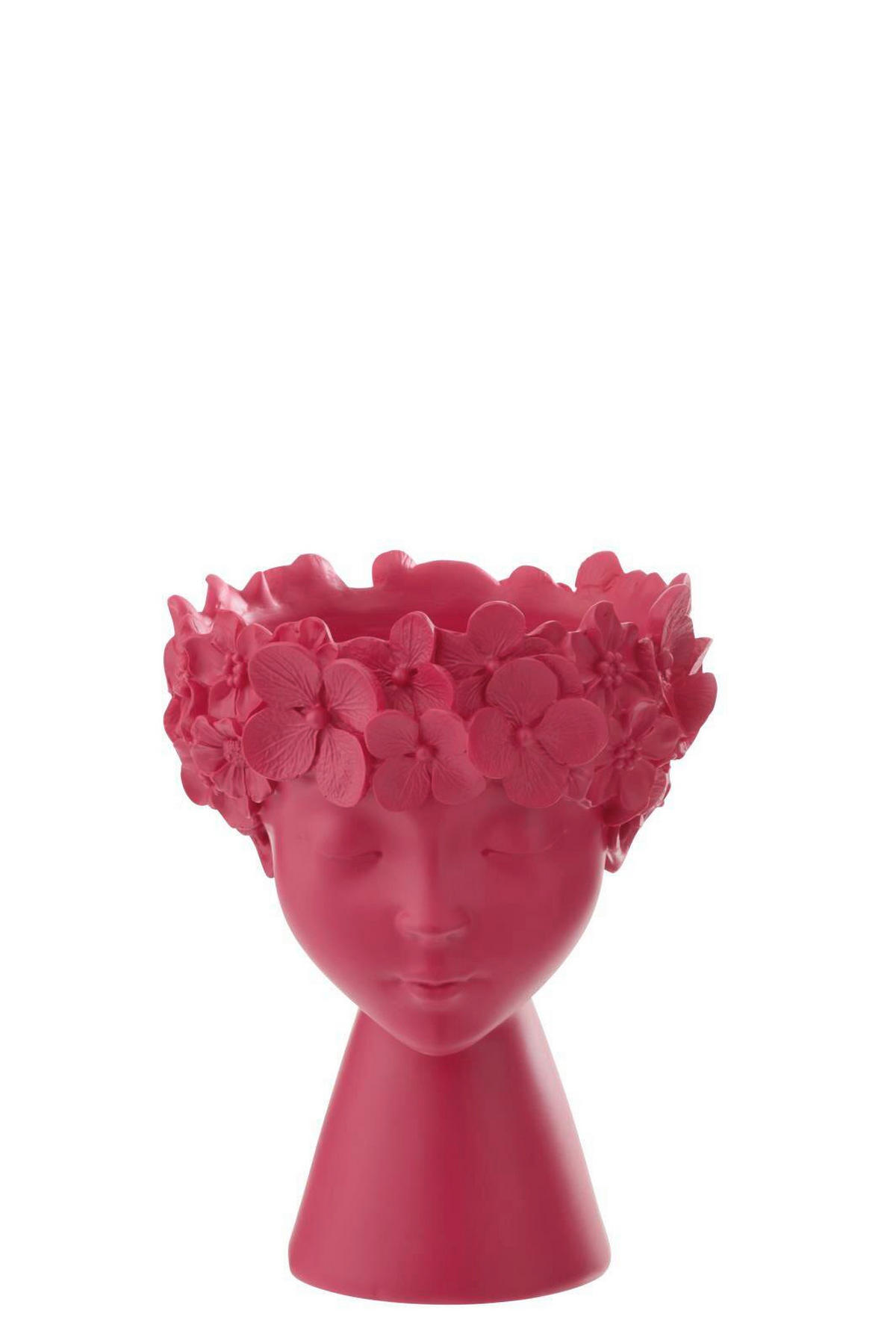 ÜBERTOPF - Dunkelrosa, Basics, Naturmaterialien/Stein (19/19/24cm)