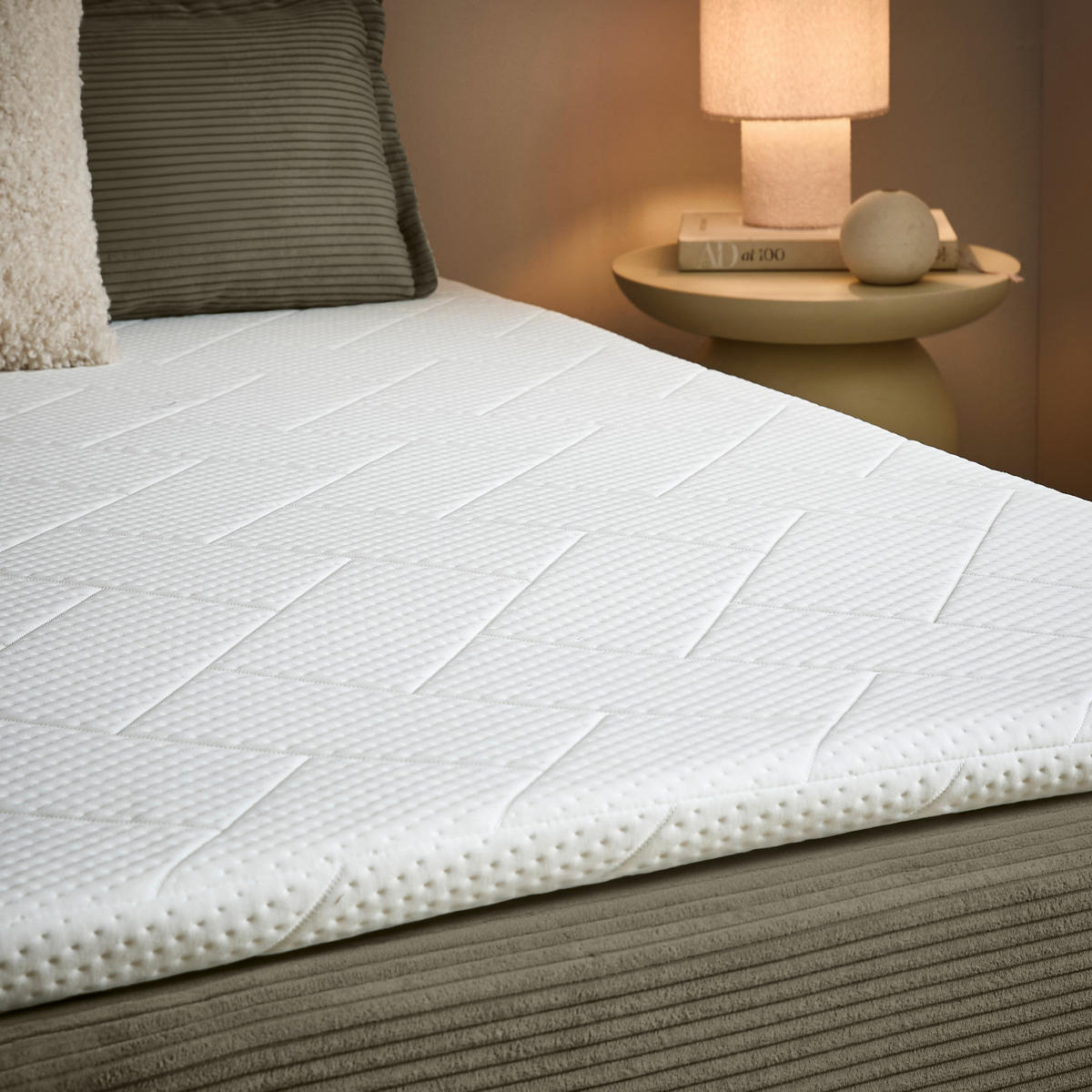 BOXBETT 180/200 cm,  in Waldgrün, Kissen, Bettkasten, Topper, H3 + H3 = fest  - Waldgrün/Schwarz, Design, Kunststoff/Textil (180/200cm) - Chameo