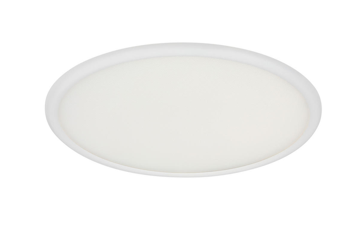 LED-DECKENLEUCHTE Arcalis 45/5,2 cm  - Weiß, Design, Kunststoff/Metall (45/5,2cm) - Novel