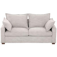 DVOJMIESTNA POHOVKA, textil, sivobéžová - hnedá/sivobéžová, Modern, drevo/textil (180/93/97cm) - MID.YOU