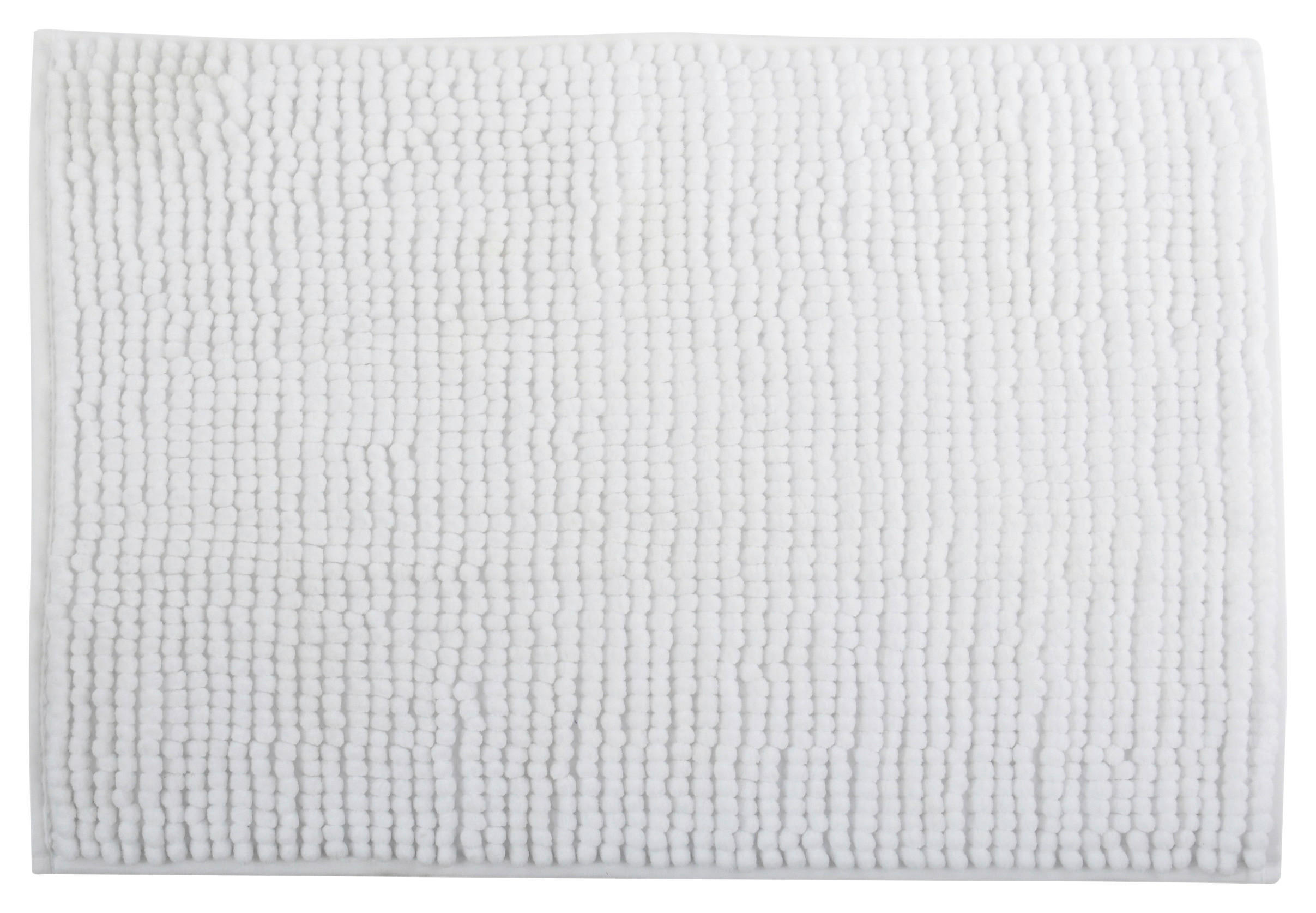 BADTEPPICH 80/50 cm Weiß  - Weiß, KONVENTIONELL (80/50cm) - Spirella